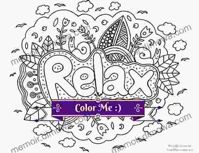 A Coloring Page From Relax Max Adult Coloring Books Two With An Empowering Affirmation Relax Max Adult Coloring Books: Two