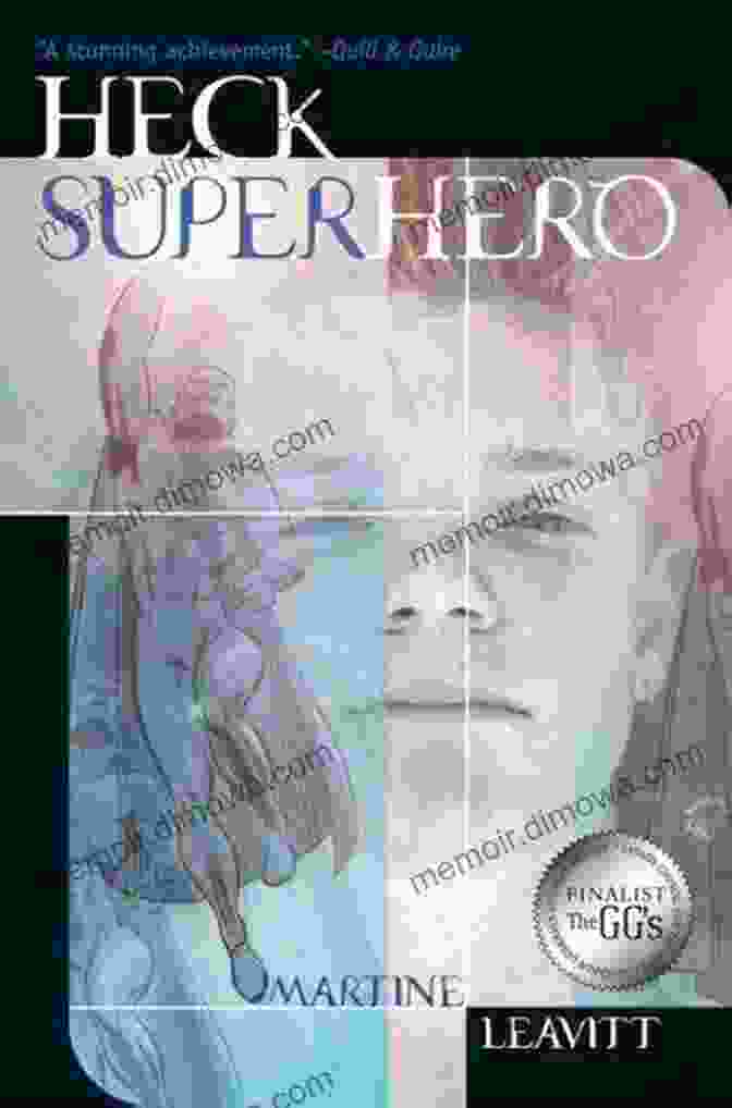 Heck Superhero Book Cover, Featuring A Whimsical Illustration Of A Girl Flying With A Red Cape Heck Superhero Martine Leavitt