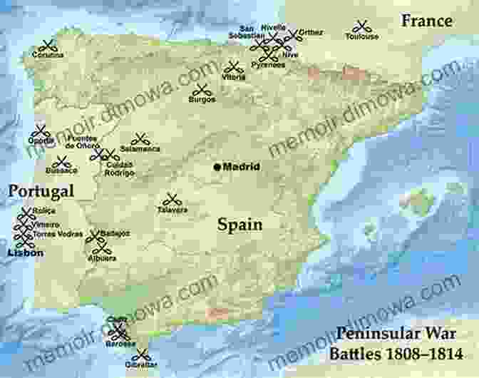 Map Of The Peninsular War Life Of Napoleon Bonaparte Volume 2 Of 5